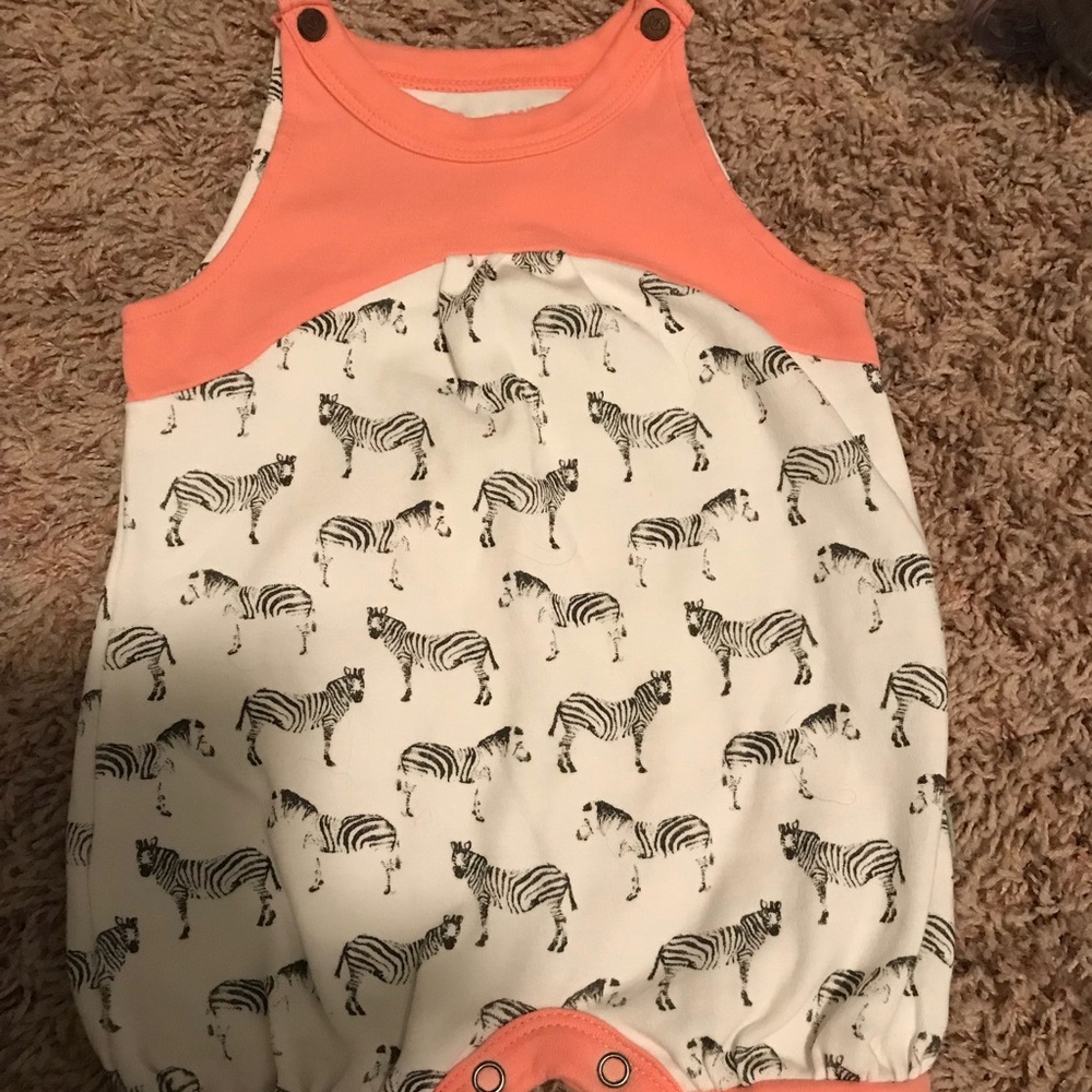 Finn + Emma zebra romper